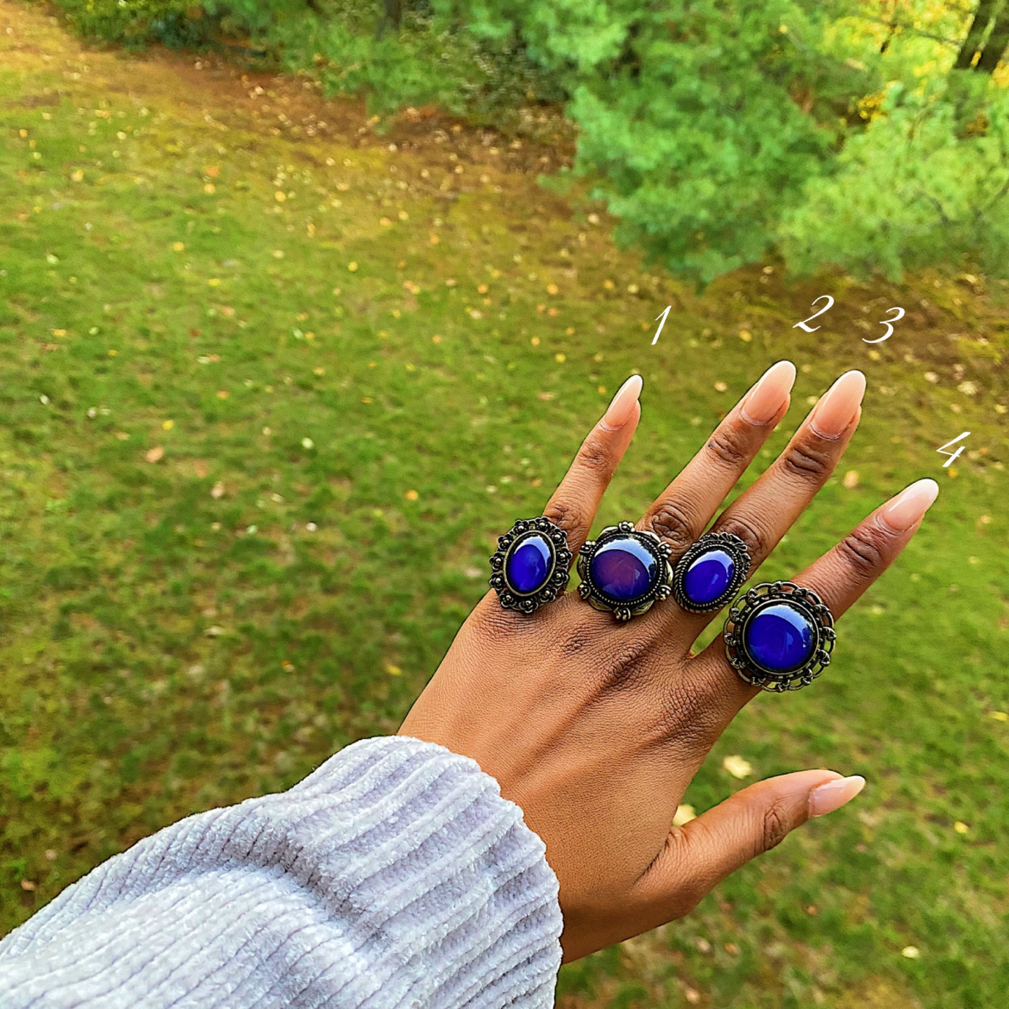 Detail Yin Yang Mood Ring Nomer 24