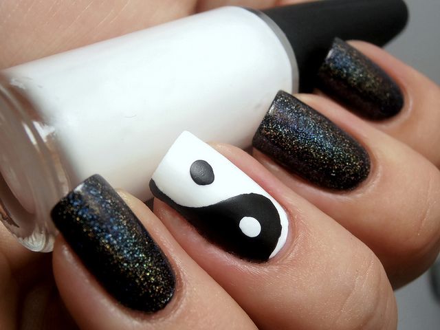 Detail Yin Yang Nail Art Designs Nomer 33