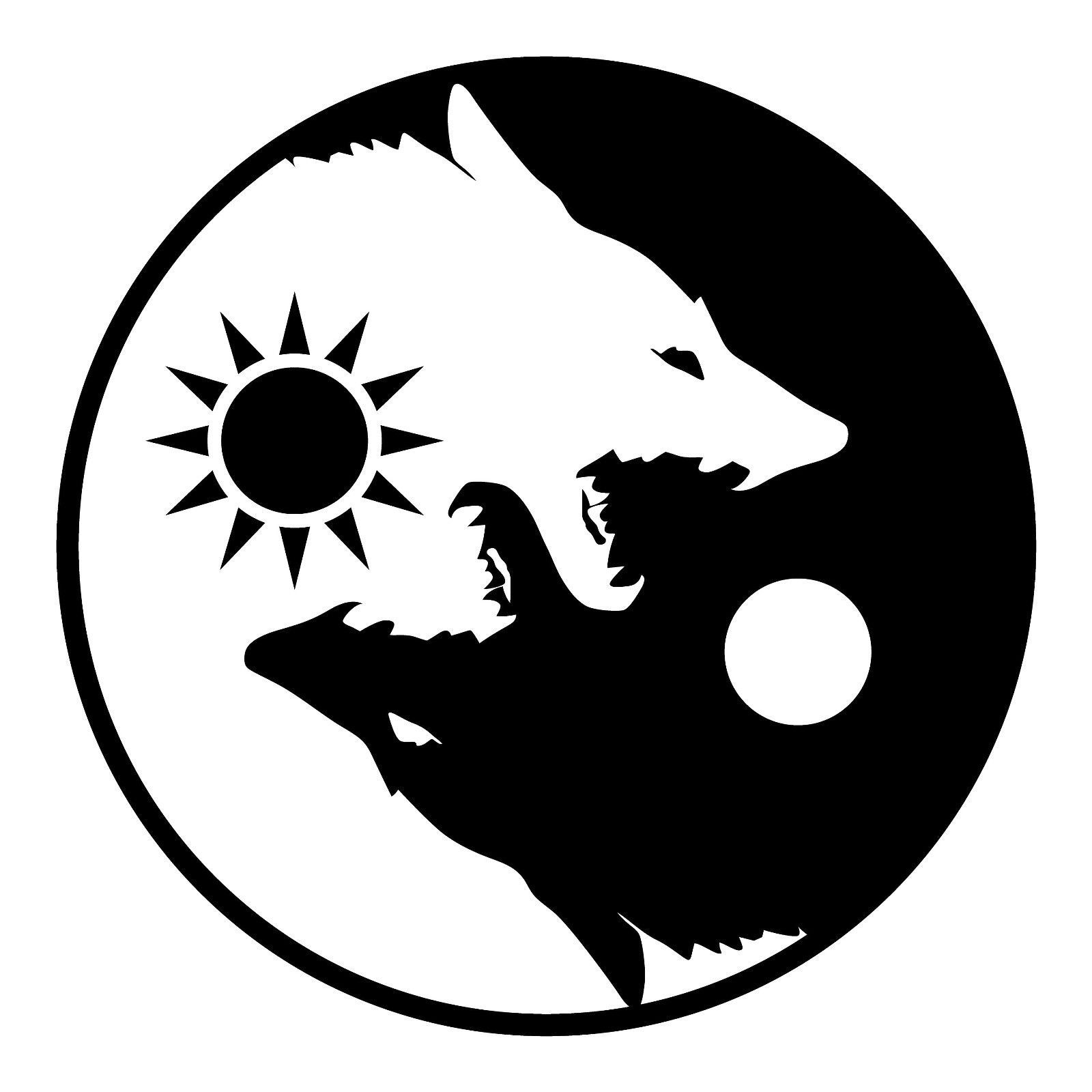 Detail Yin Yang Wolf Wallpaper Nomer 6