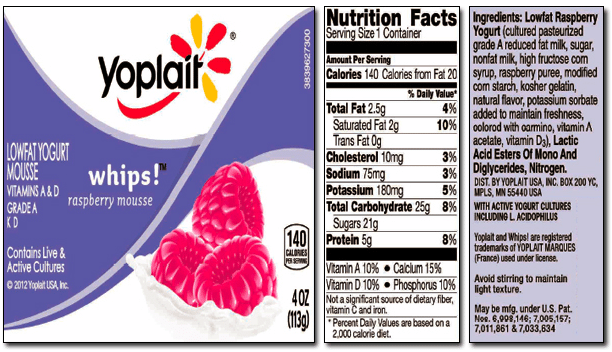 Detail Yoplait Yogurt Label Nomer 6