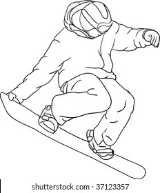 Detail Snowboard Drawings Nomer 21