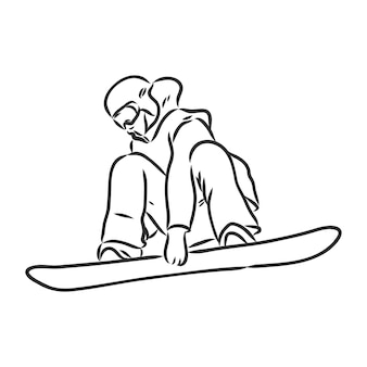Detail Snowboard Drawings Nomer 27