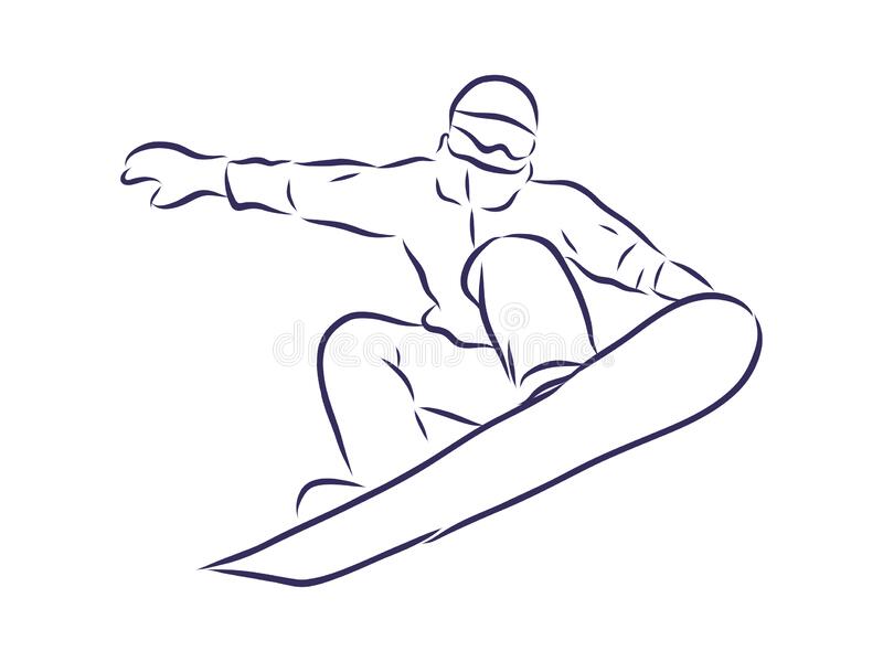 Detail Snowboard Drawings Nomer 28