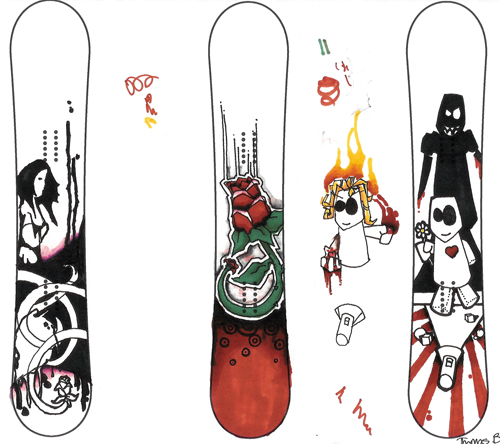Detail Snowboard Drawings Nomer 53