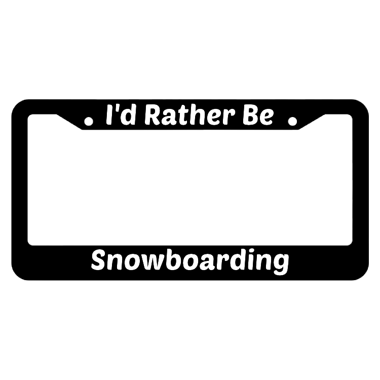 Detail Snowboard License Plate Frame Nomer 7