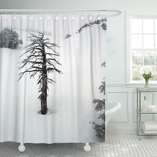 Detail Snowboard Shower Curtain Nomer 38