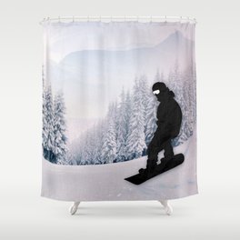 Detail Snowboard Shower Curtain Nomer 6