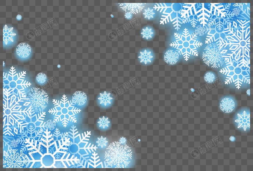 Detail Snowflake Border Png Nomer 9