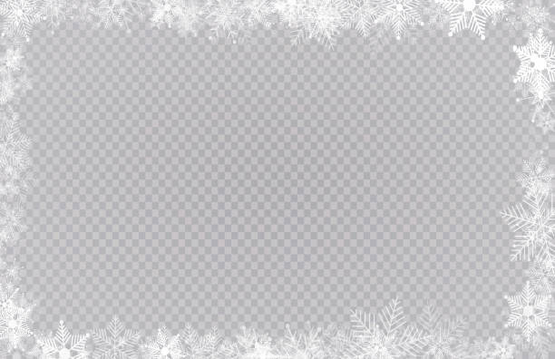 Detail Snowflake Border Png Nomer 13