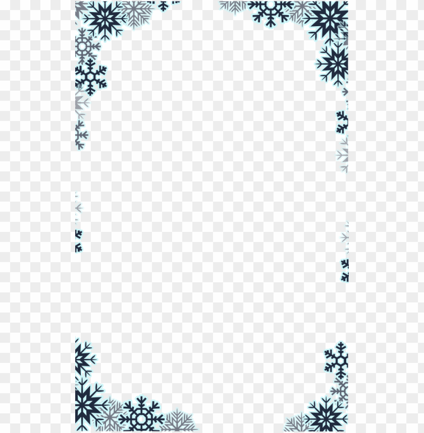 Detail Snowflake Border Png Nomer 20