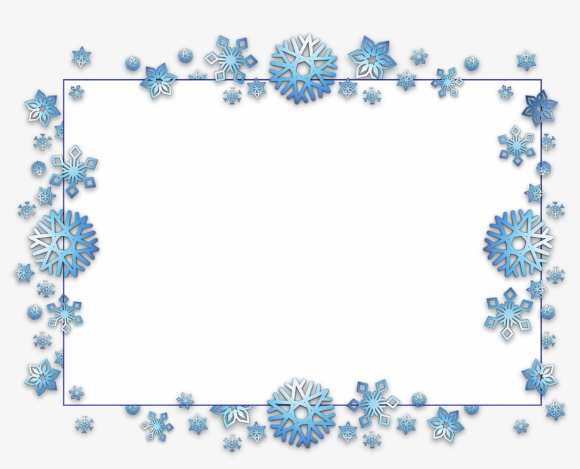 Detail Snowflake Frame Png Nomer 34