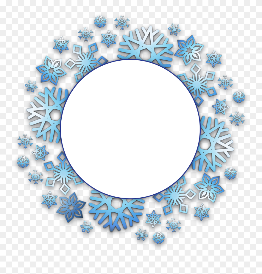 Detail Snowflake Frame Png Nomer 39