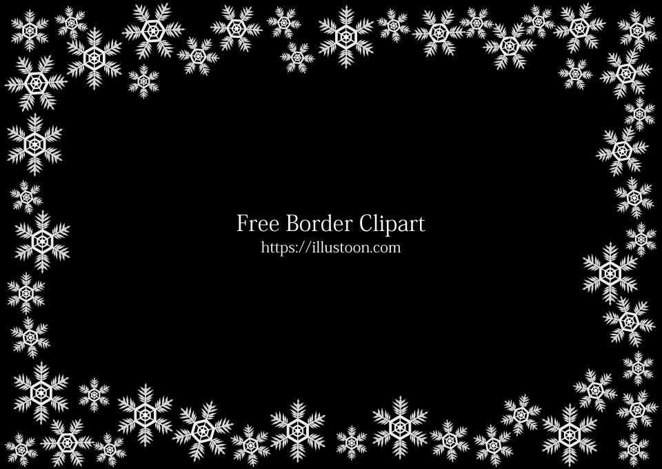 Detail Snowflake Frame Png Nomer 41