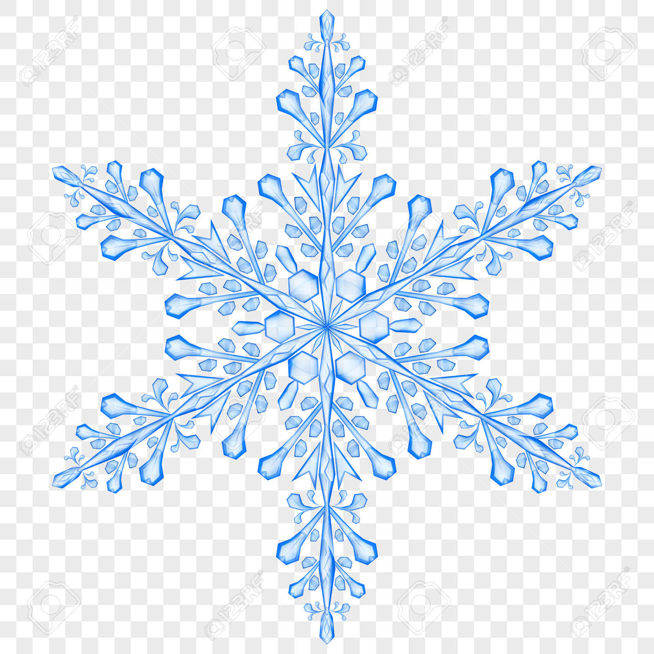 Detail Snowflake Image Transparent Background Nomer 28