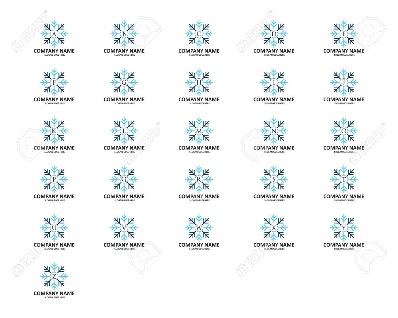 Detail Snowflake Logo Nomer 40