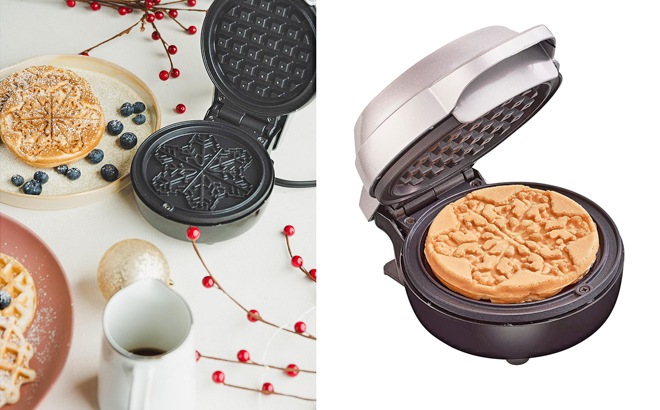 Detail Snowflake Mini Waffle Maker Nomer 53