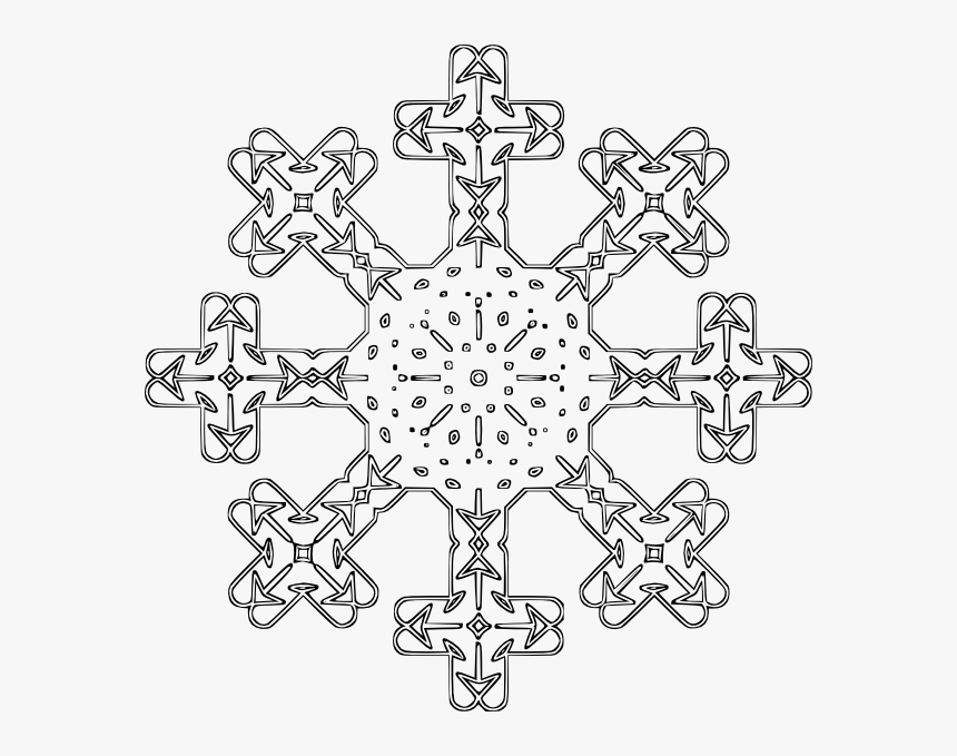 Detail Snowflake Outline Png Nomer 45