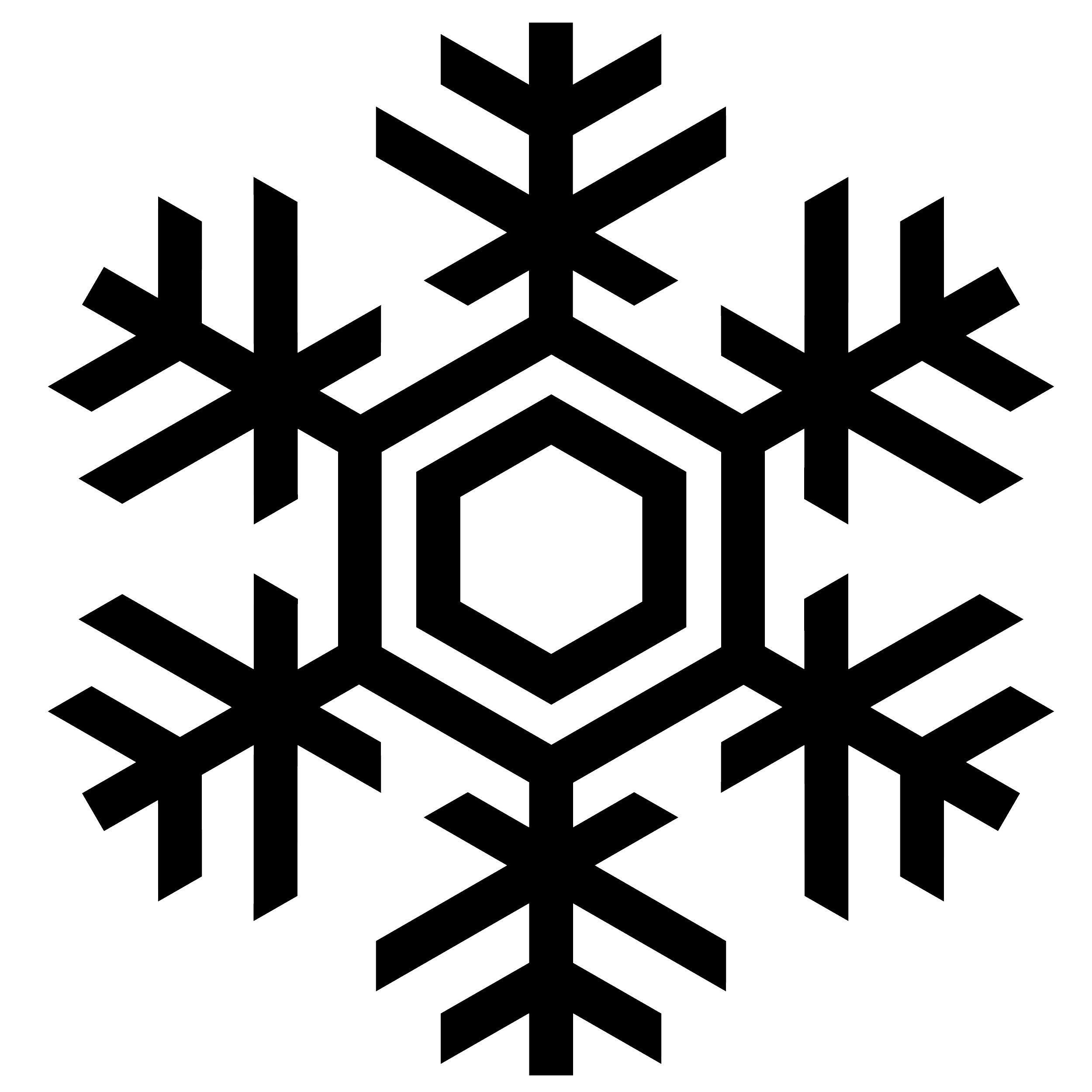 Detail Snowflake Silhouette Nomer 18