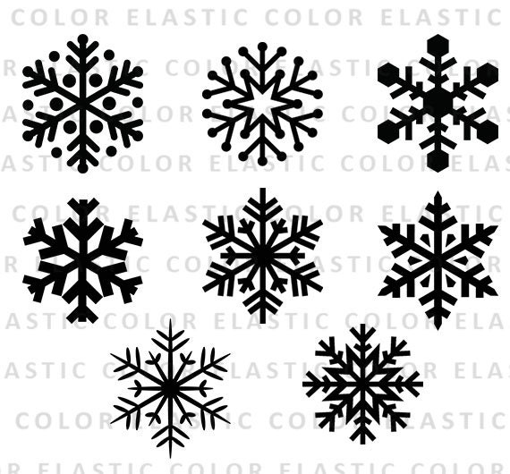 Detail Snowflake Silhouette Nomer 35