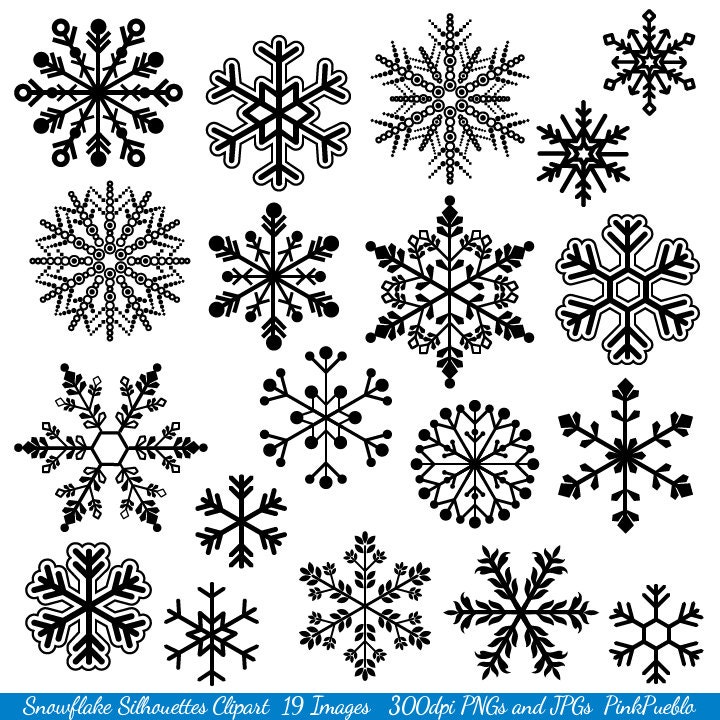 Detail Snowflake Silhouette Nomer 49