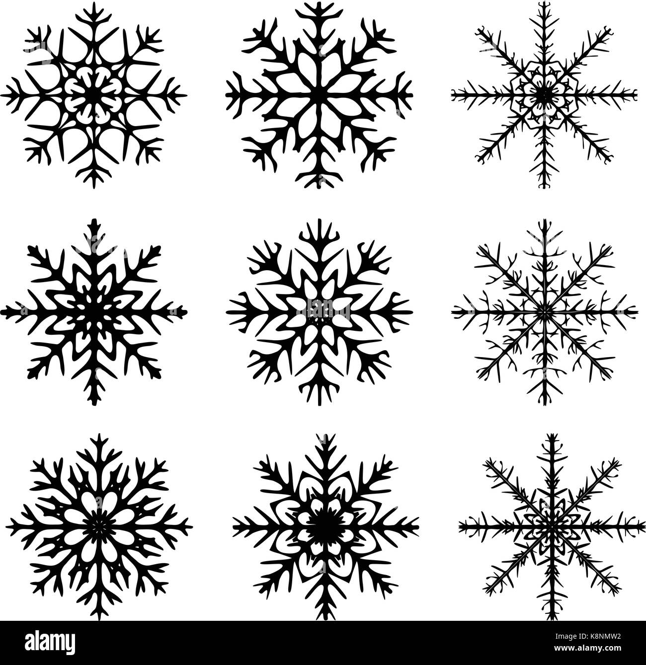 Detail Snowflake Silhouette Nomer 54