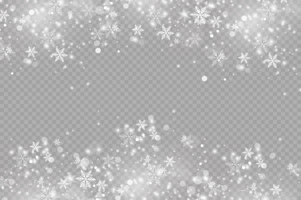 Detail Snowflakes Background Transparent Nomer 32