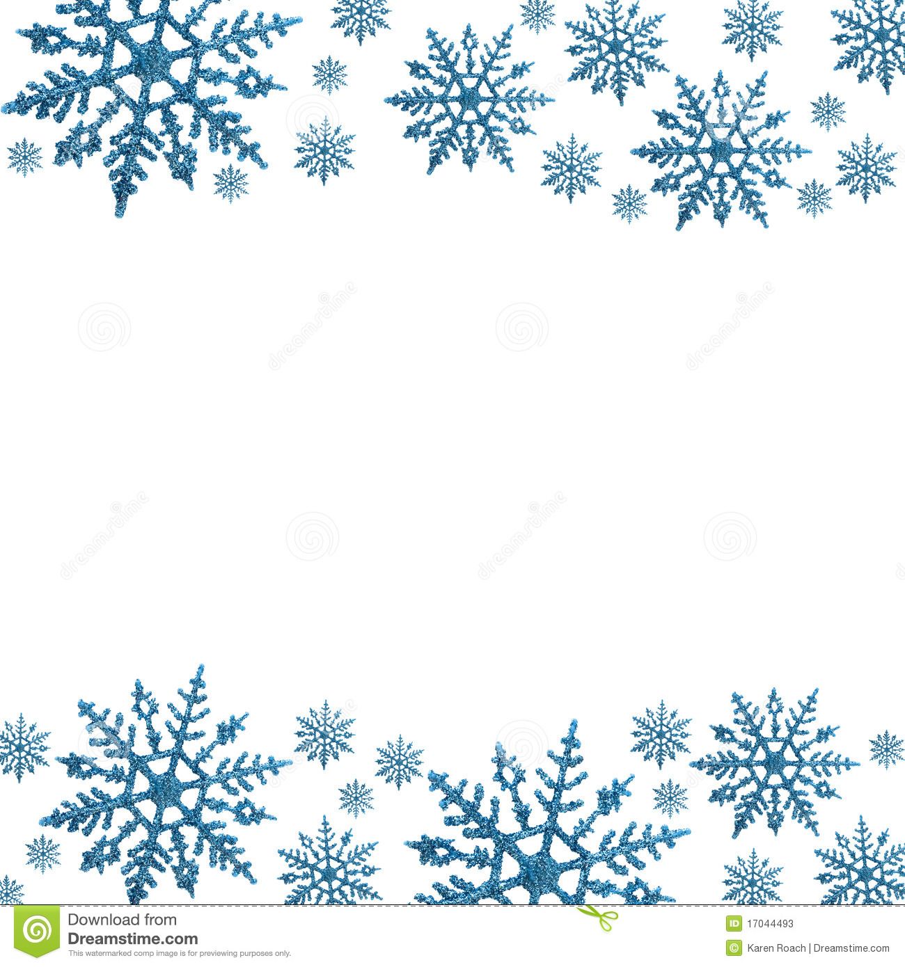 Snowflakes Border Clipart Free - KibrisPDR