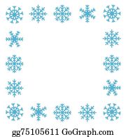 Detail Snowflakes Border Clipart Free Nomer 8