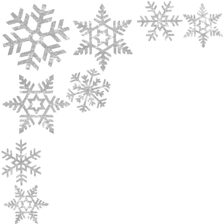 Detail Snowflakes Border Clipart Free Nomer 12