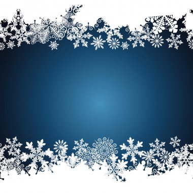 Detail Snowflakes Border Clipart Free Nomer 31