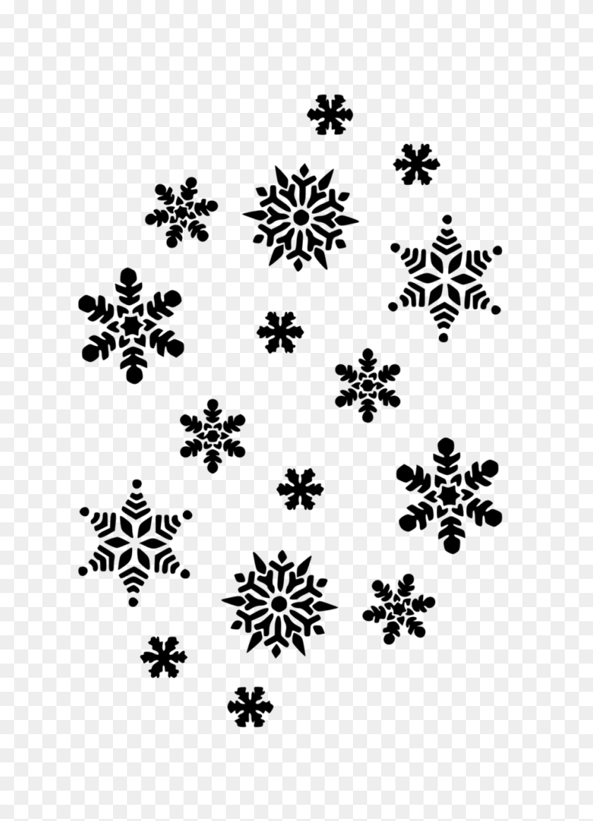 Detail Snowflakes Border Clipart Free Nomer 38