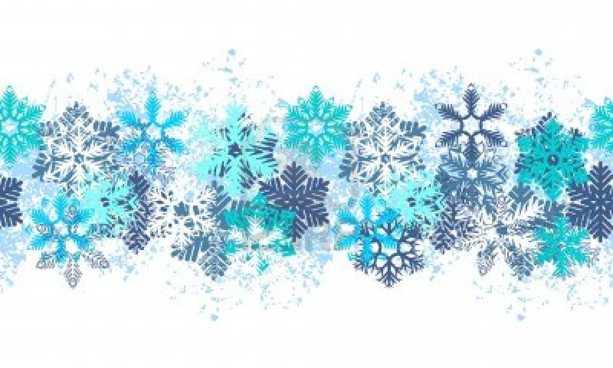 Detail Snowflakes Border Clipart Free Nomer 6