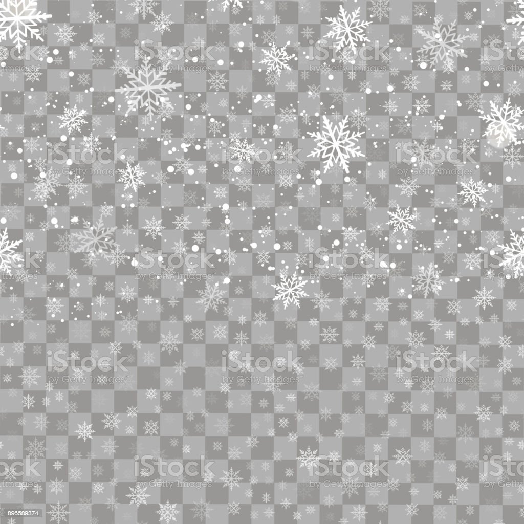 Detail Snowflakes On Transparent Background Nomer 17