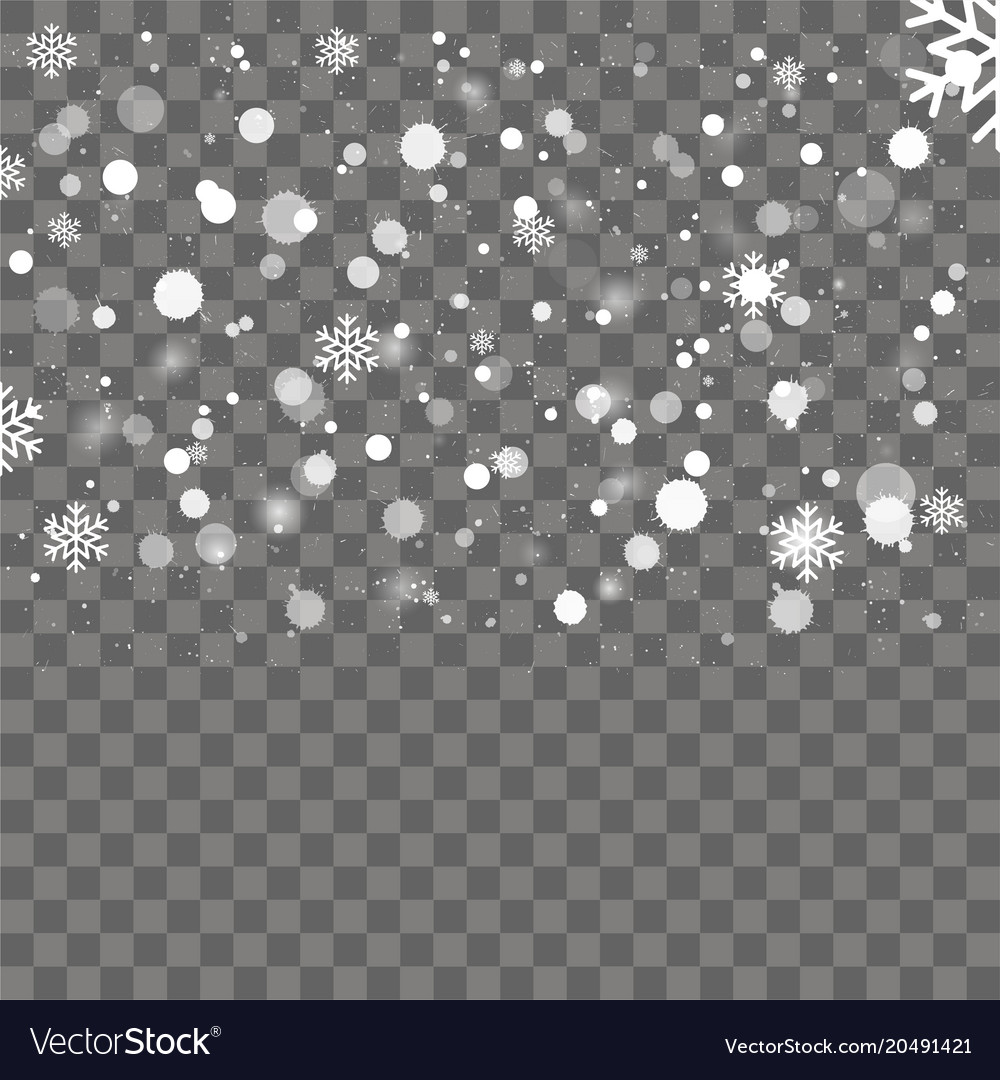 Detail Snowflakes On Transparent Background Nomer 29