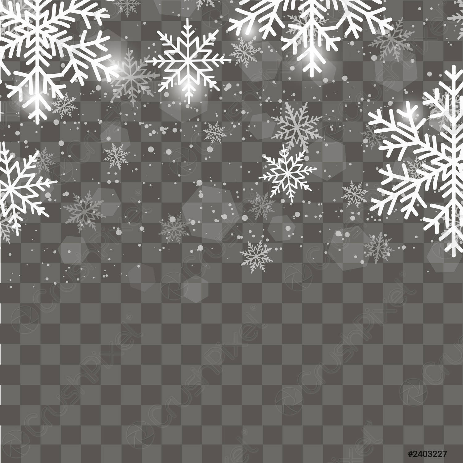 Detail Snowflakes With Transparent Background Nomer 9