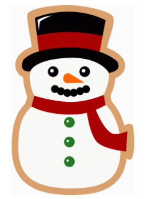 Detail Snowman Cookie Clipart Nomer 16