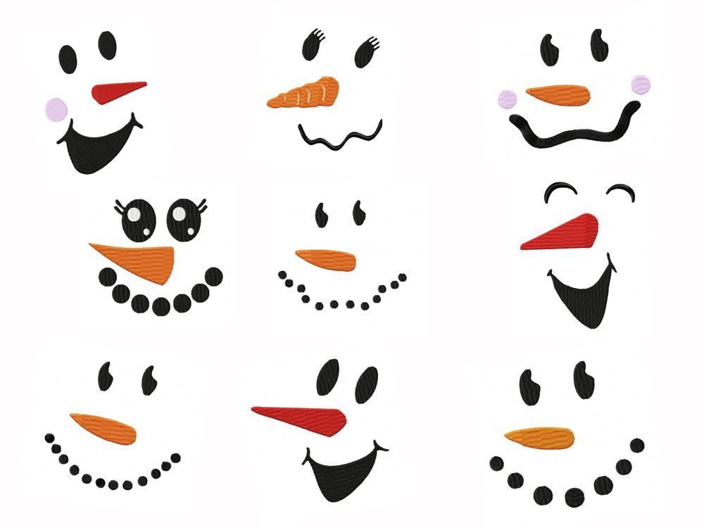 Detail Snowman Face Clipart Free Nomer 14