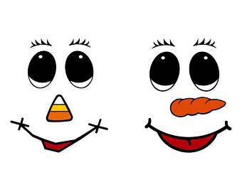 Detail Snowman Face Clipart Free Nomer 42