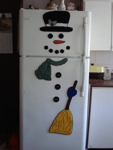 Detail Snowman Refrigerator Magnet Nomer 10
