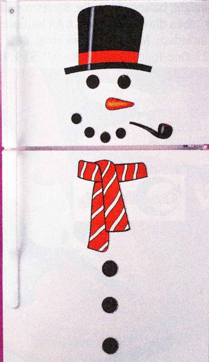Detail Snowman Refrigerator Magnet Set Nomer 28