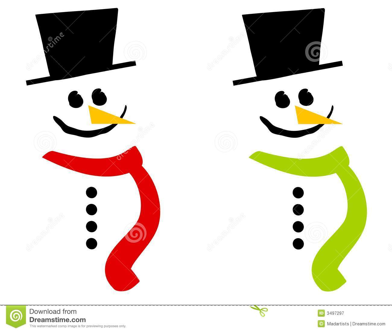 Detail Snowman With Scarf Clipart Nomer 21