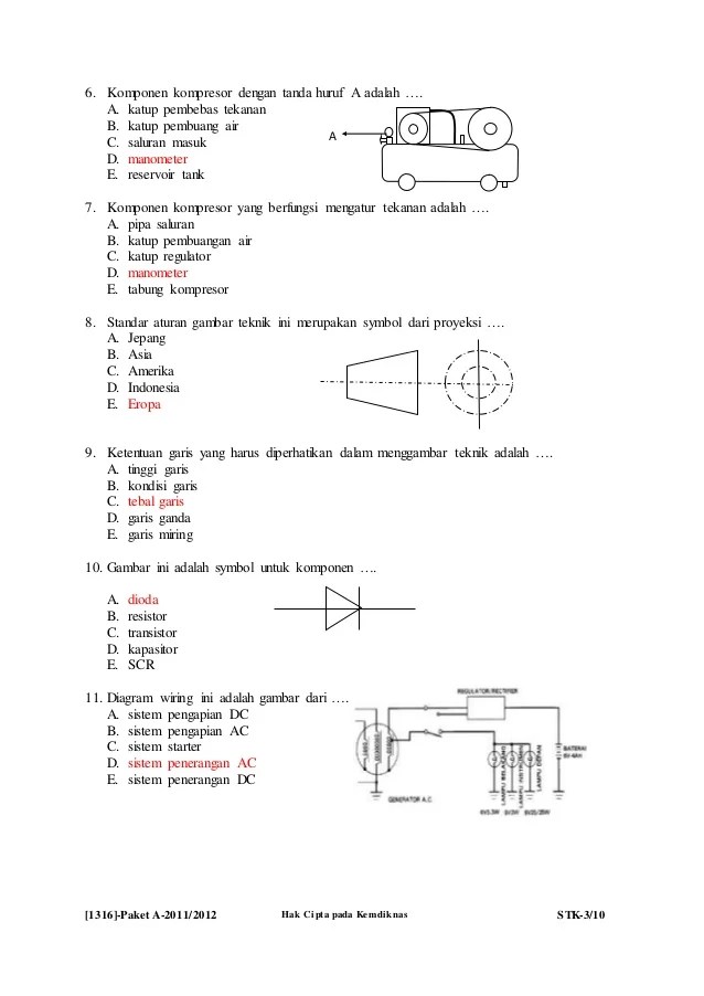 Detail Soal Gambar Teknik Nomer 19