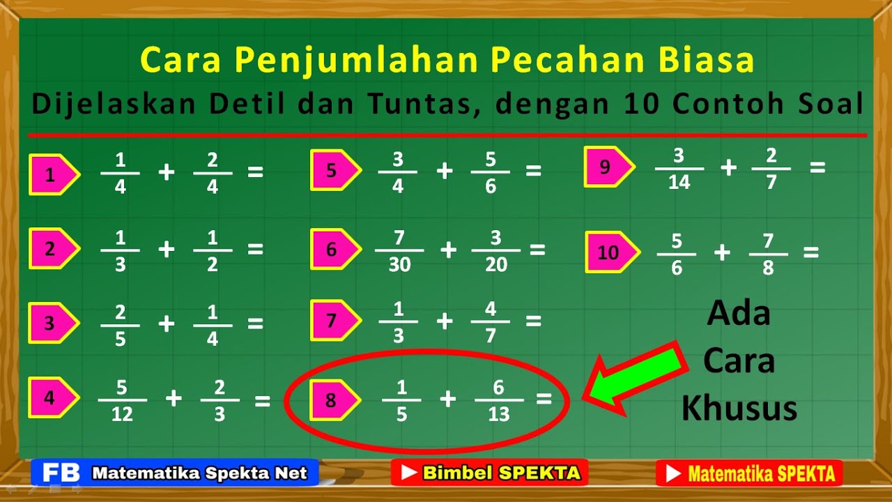 Detail Soal Matematika Pecahan Penjumlahan Menggunakan Gambar Nomer 16