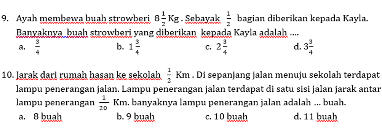 Detail Soal Matematika Pecahan Penjumlahan Menggunakan Gambar Nomer 53