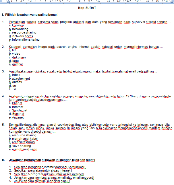 Detail Soal Menambahkan Gambar Word Nomer 7