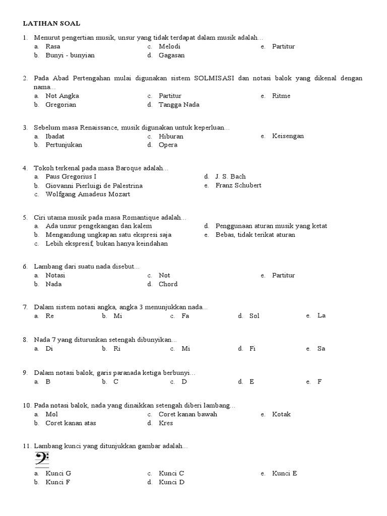 Detail Soal Tentang Gambar Notasi Balok Dengan Nada Tempo Nomer 6