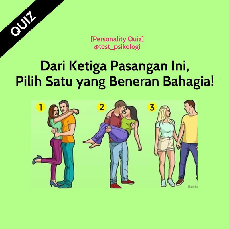 Detail Soal Tes Kepribadian Cinta Nomer 47