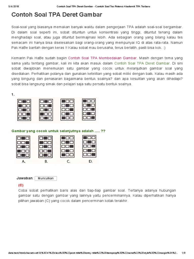 Detail Soal Tpa Gambar Nomer 26