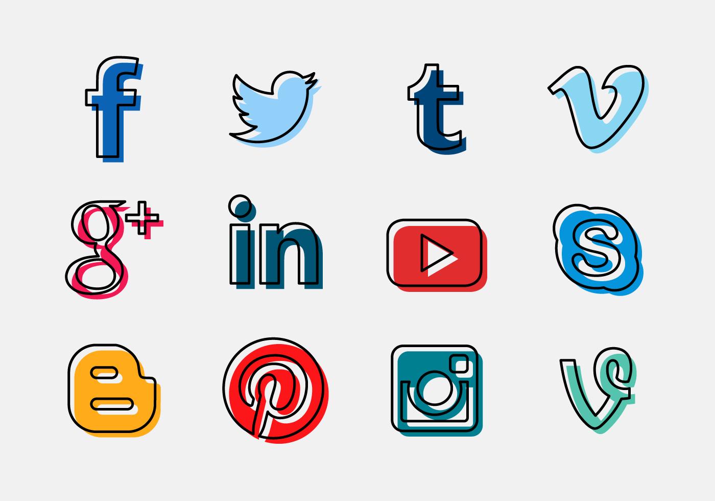 Detail Social Media Icon Vector Png Nomer 40