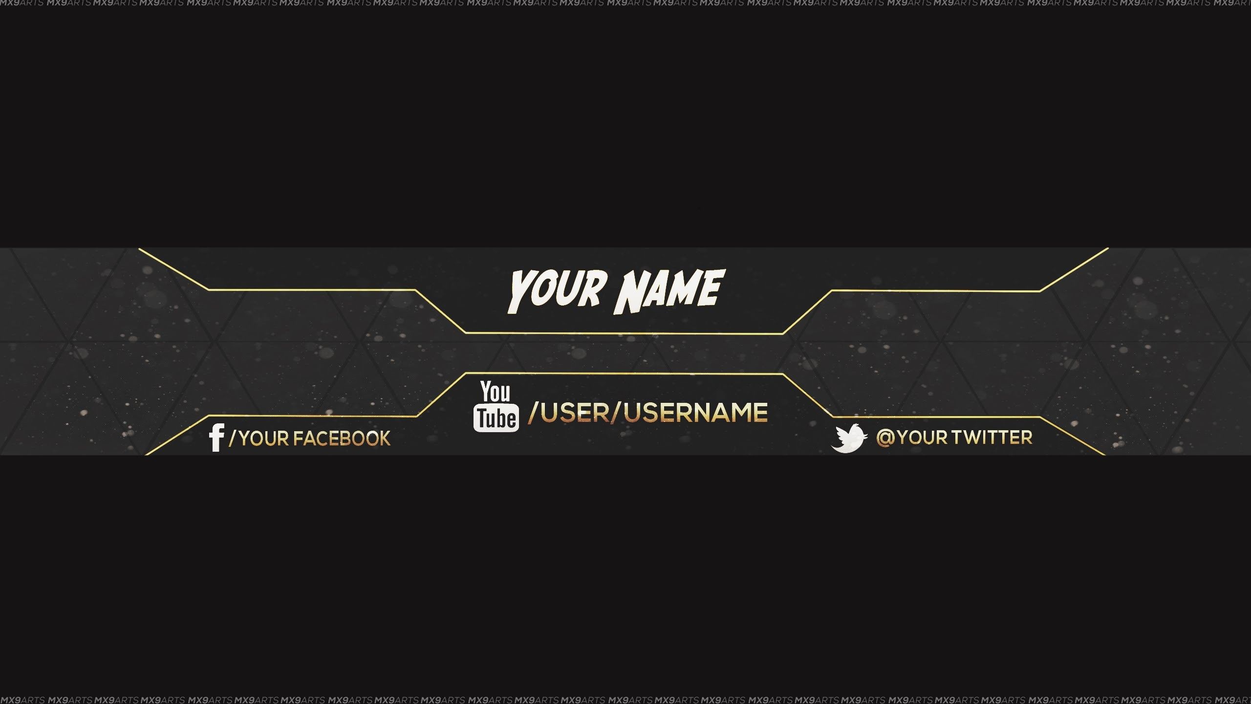 Youtube Banner Template No Text 2560x1440 - KibrisPDR